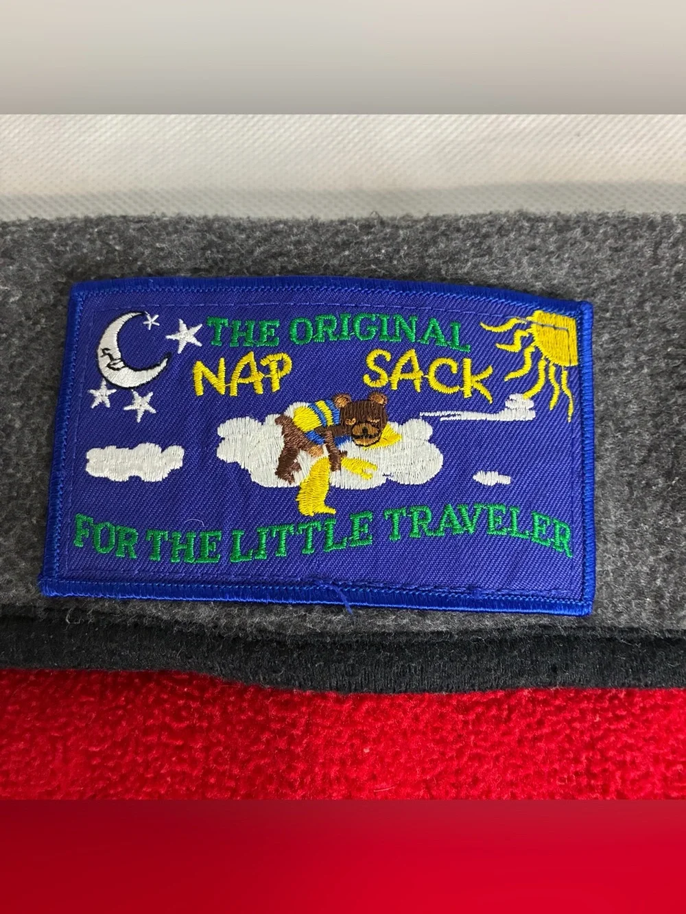 Y2K The Original Nap Sack for the Little Traveler Timberline Colorado Gray Flaw